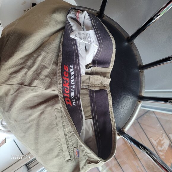 Dickies Mens Khaki Cargo Pants 30x32 Flexible & Durable Cotton/Spandex - Picture 4 of 11
